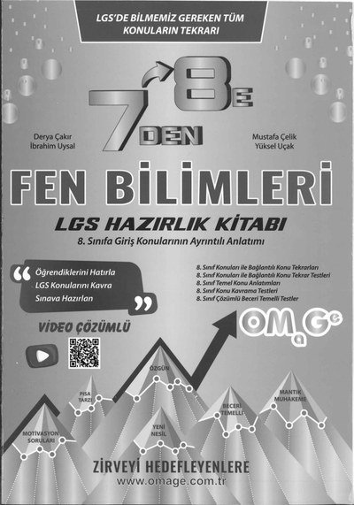 FEN BİLİMLERİ LGS HAZIRLIK KİTABI YKS Fotokopi