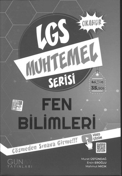 LGS MUHTEMEL SERİSİ FEN BİLİMLERİ YKS Fotokopi