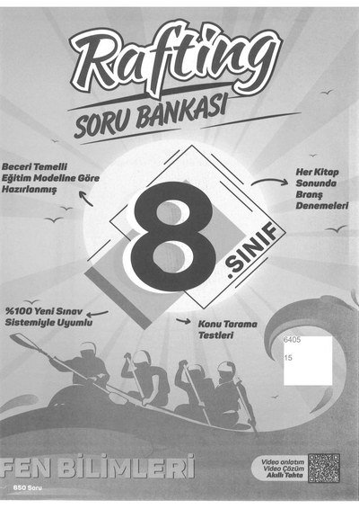RAFTİNG SORU BANKASI FEN BİLİMLERİ 650 SORU YKS Fotokopi
