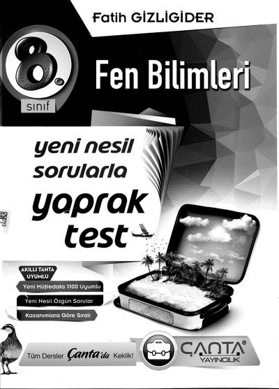 FEN BİLİMLERİ YENİ NESİL SORULARLA YAPRAK TEST YKS Fotokopi