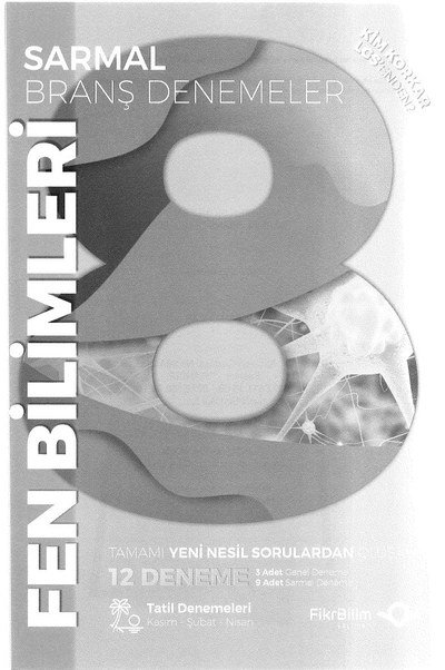 SARMAL BRANŞ DENEMELER FEN BİLİMLERİ 12 DENEME YKS Fotokopi