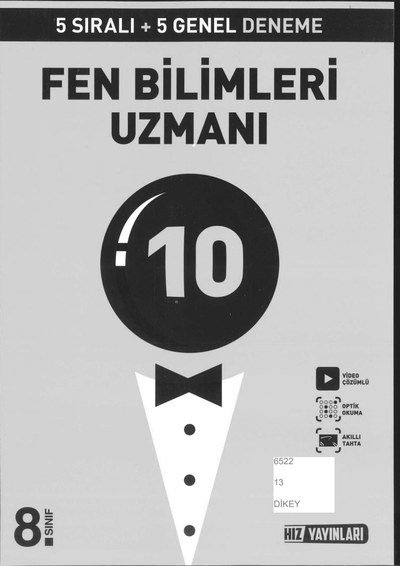 FEN BİLİMLERİ UZMANI 10 DENEME YKS Fotokopi