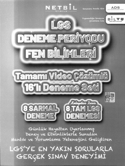 LGS DENEME PERİYODU FEN BİLİMLERİ 16'LI DENEME SETİ YKS Fotokopi