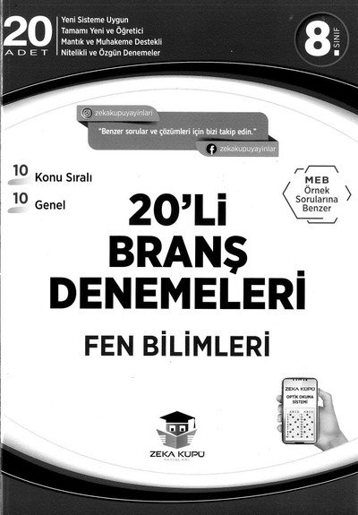 20'Lİ BRANŞ DENEMELERİ FEN BİLİMLERİ YKS Fotokopi