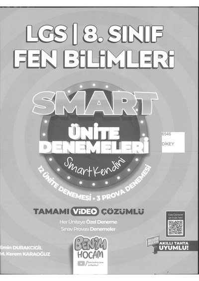 LGS FEN BİLİMLERİ SMART ÜNİTE DENEMELERİ YKS Fotokopi