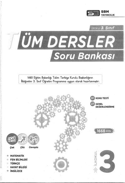 TÜM DERSLER SORU BANKASI YKS Fotokopi
