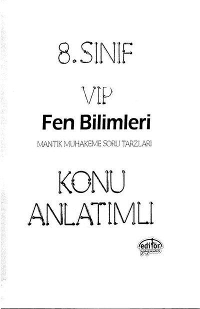 VIP FEN BİLİMLERİ KONU ANLATIMLI YKS Fotokopi
