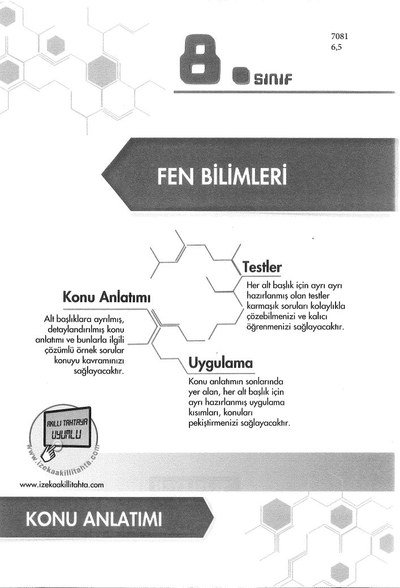 FEN BİLİMLERİ KONU ANLATIMI YKS Fotokopi
