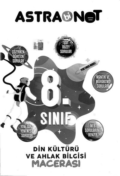 ASTRA BİNOT DİN KÜLTÜRÜ VE AHLAK BİLGİSİ MACERASI YKS Fotokopi