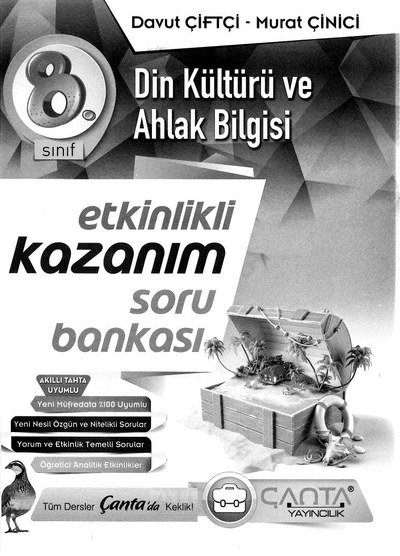 DİN KÜLTÜRÜ VE AHLAK BİLGİSİ ETKİNLİKLİ KAZANIM SORU BANKASI YKS Fotokopi