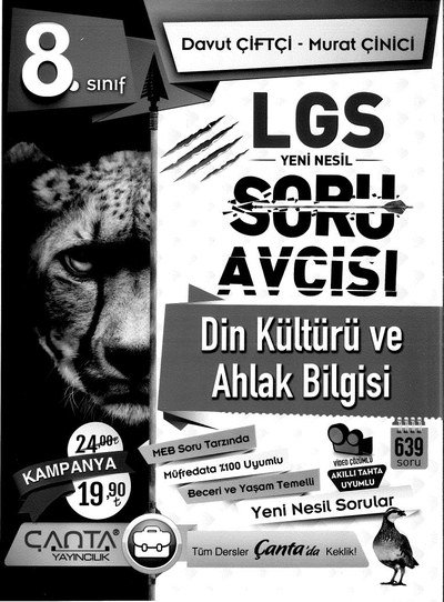 LGS SORU AVCISI DİN KÜLTÜRÜ VE AHLAKBİLGİSİ YKS Fotokopi