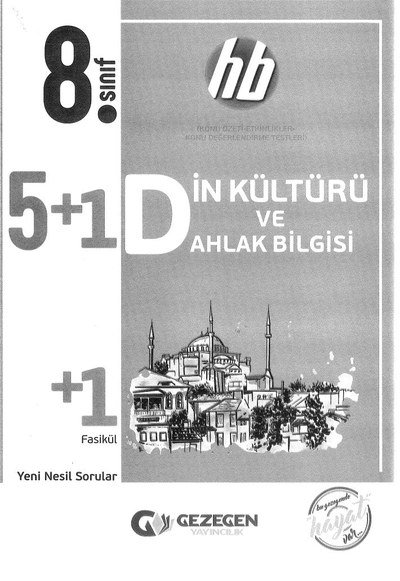 5+1 DİN KÜLTÜRÜ VE AHLAK BİLGİSİ +1 FASİKÜL YKS Fotokopi