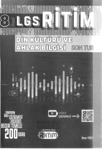 LGS RİTİM DİN KÜLTÜRÜ VE AHLAK BİLGİSİ SON TUR YKS Fotokopi