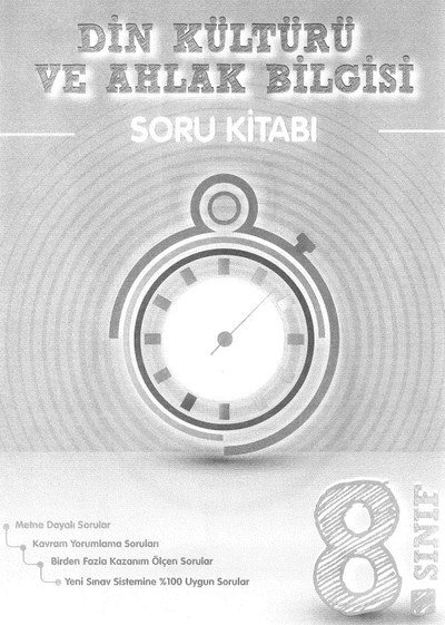 DİN KÜLTÜRÜ VE AHLAK BİLGİSİ SORU KİTABI YKS Fotokopi