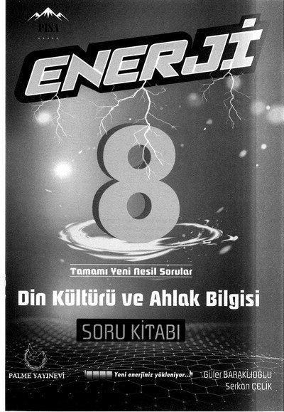 ENERJİ DİN KÜLTÜRÜ VE AHLAK BİLGİSİ SORU KİTABI YKS Fotokopi