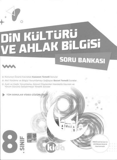 DİN KÜLTÜRÜ VE AHLAK BİLGİSİ SORU BANKASI YKS Fotokopi