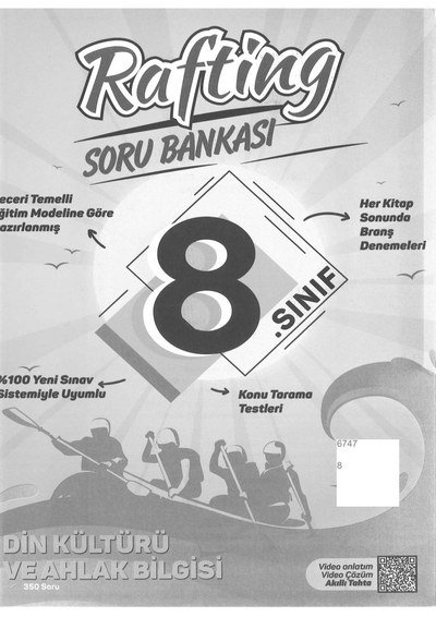 RAFTİNG SORU BANKASI DİN KÜLTÜRÜ VE AHLAK BİLGİSİ YKS Fotokopi