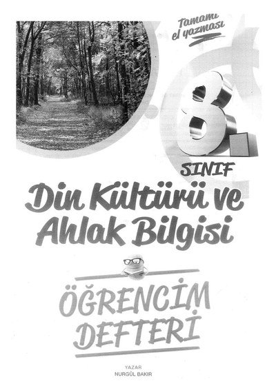 DİN KÜLTÜRÜ VE AHLAK BİLGİSİ ÖĞRENCİM DEFTERİ YKS Fotokopi
