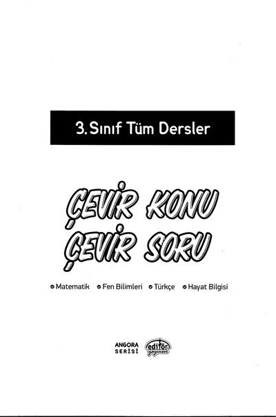 ÇEVİR KONU ÇEVİR SORU YKS Fotokopi