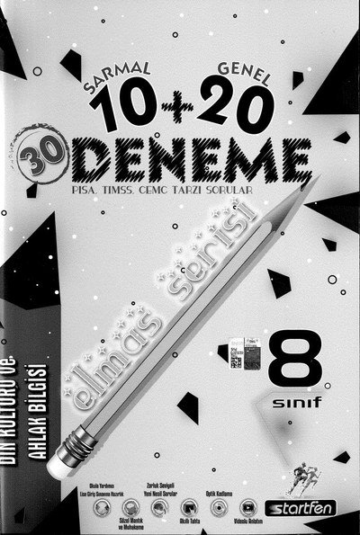 30 DENEME ELMAS SERİSİ DİN KÜLTÜRÜ VE AHLAK BİLGİSİ YKS Fotokopi