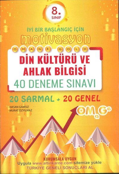 MOTİVASYON DİN KÜLTÜRÜ VE AHLAK BİLGİSİ 40 DENEME SINAVI YKS Fotokopi