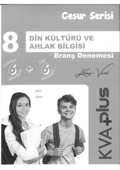 DİN KÜLTÜRÜ VE AHLAK BİLGİSİ BRANŞ DENEMESİ 6+6 CESUR SERİSİ YKS Fotokopi