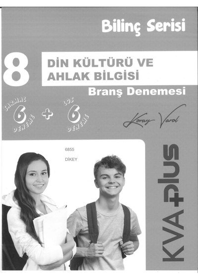 DİN KÜLTÜRÜ VE AHLAK BİLGİSİ BRANŞ DENEMESİ 6+6 BİLİNÇ SERİSİ YKS Fotokopi