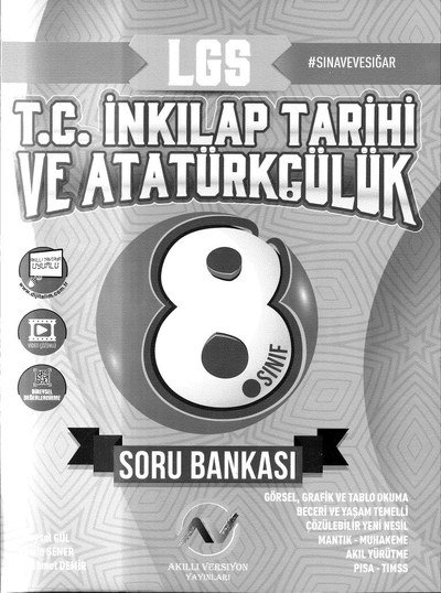 LGS T.C. İNKILAP TARİHİ VE ATATÜRKÇÜLÜK SORU BANKASI YKS Fotokopi
