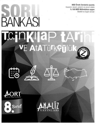 T.C. İNKILAP TARİHİ VE ATATÜRKÇÜLÜK SORU BANKASI YKS Fotokopi
