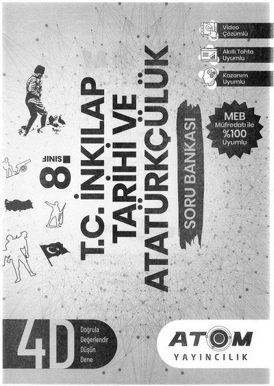 T.C. İNKILAP TARİHİ VE ATATÜRKÇÜLÜK SORU BANKASI YKS Fotokopi