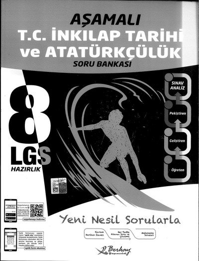 AŞAMALI T.C. İNKILAP TARİHİ VE ATATÜRKÇÜLÜK SORU BANKASI YKS Fotokopi