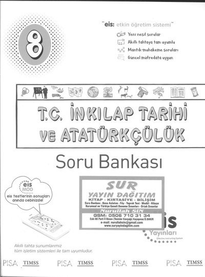 T.C. İNKILAP TARİHİ VE ATATÜRKÇÜLÜK SORU BANKASI YKS Fotokopi