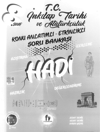 T.C. İNKILAP TARİHİ VE ATATÜRKÇÜLÜK KONU ANLATIMLI HADİ YKS Fotokopi