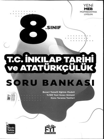 T.C. İNKILAP TARİHİ VE ATATÜRKÇÜLÜK SORU BANKASI YKS Fotokopi