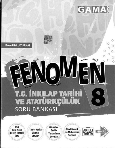 FENOMEN T.C. İNKILAP TARİHİ VE ATATÜRKÇÜLÜK SORU BANKASI YKS Fotokopi