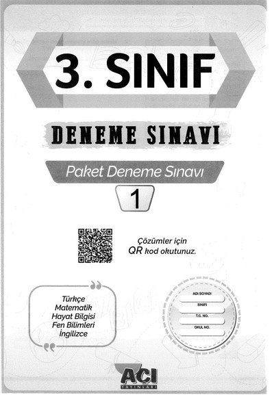 DENEME SINAVI YKS Fotokopi