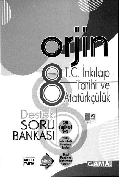 ORJİN T.C. İNKILAP TARİHİ VE ATATÜRKÇÜLÜK DESTEK SORU BANKASI YKS Fotokopi