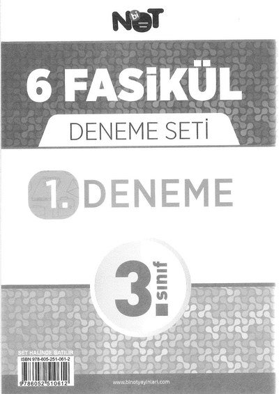 6 FASİKÜL DENEME SETİ YKS Fotokopi