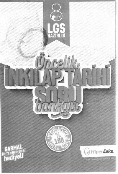 ÖNCELİK İNKİLAP TARİHİ SORU BANKASI YKS Fotokopi