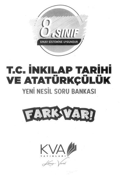 T.C. İNKILAP TARİHİ VE ATATÜRKÇÜLÜK YENİ NESİL SORU BANKASI YKS Fotokopi