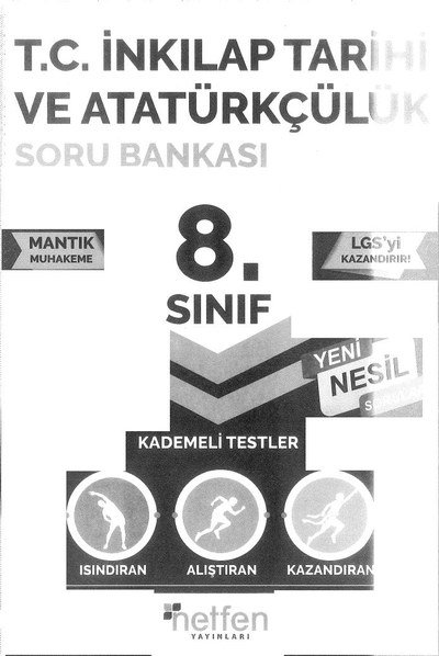 T.C. İNKİLAP TARİHİ VE ATATÜRKÇÜLÜK SORU BANKASI YENİ NESİL YKS Fotokopi