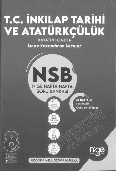 T.C. İNKILAP TARİHİ VE ATATÜRKÇÜLÜK SINAV KAZANDIRAN SORULAR YKS Fotokopi
