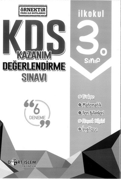 KAZANIM DEĞERLENDİRME SINAVI YKS Fotokopi