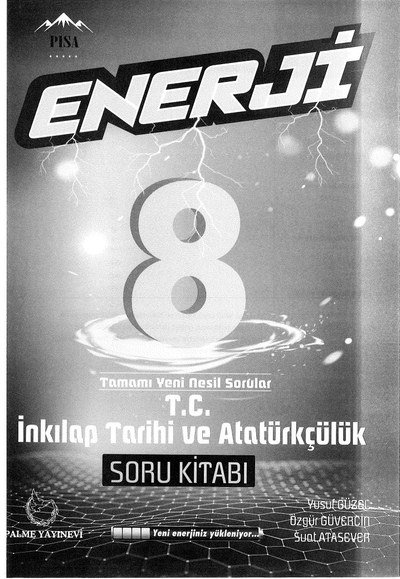 ENERJİ İNKILAP TARİHİ VE ATATÜRKÇÜLÜK SORU KİTABI YKS Fotokopi