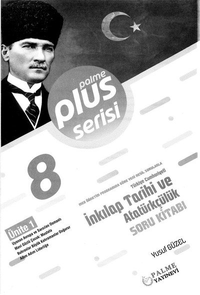 PLUS SERİSİ T.C. İNKILAP TARİHİ VE ATATÜRKÇÜLÜK SORU KİTABI YKS Fotokopi