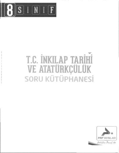T.C. İNKILAP TARİHİ VE ATATÜRKÇÜLÜK SORU KÜTÜPHANESİ YKS Fotokopi