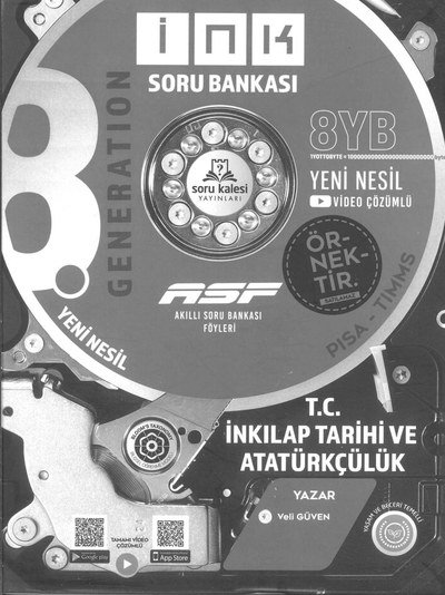 İNK SORU BANKASI ASF T.C. İNKILAP TARİHİ VE ATATÜRKÇÜLÜK FÖYLERİ YKS Fotokopi