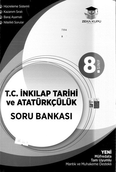 T.C. İNKILAP TARİHİ VE ATATÜRKÇÜLÜK SORU BANKASI YKS Fotokopi