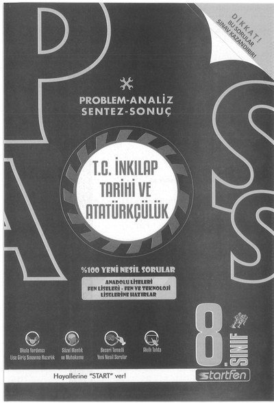PROBLEM ANALİZ SENTEZ SONUÇ T.C. İNKILAP TARİHİ VE ATATÜRKÇÜLÜK YKS Fotokopi