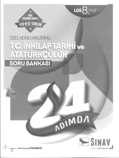 ÖZEL KONU ANLATIMLI T.C. İNKILAP TARİHİ VE ATATÜRKÇÜLÜK SORU BANKASI YKS Fotokopi